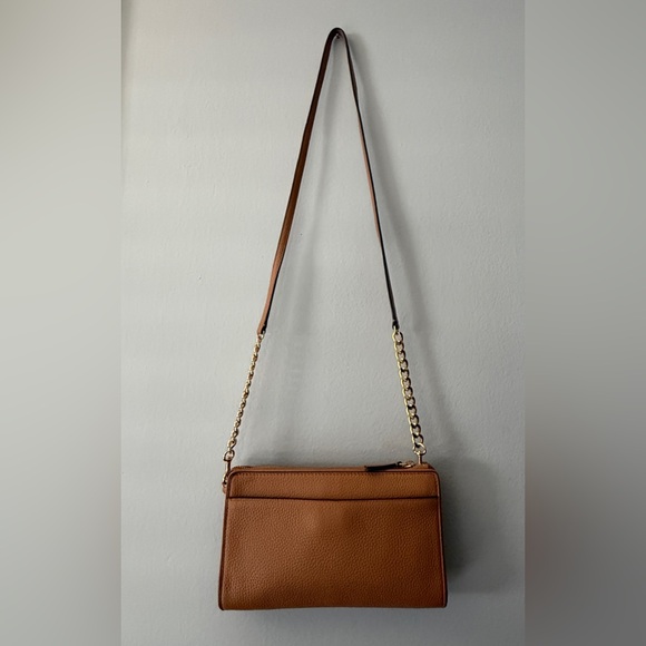 Tory Burch Carter Slim Crossbody, Tan - Picture 16 of 16